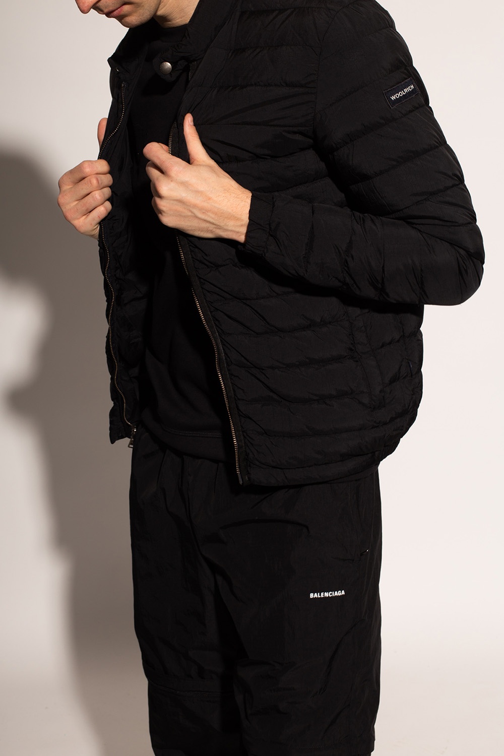 Quilted down jacket with logo Woolrich Quilted down jacket with logo Woolrich